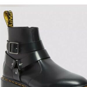 Dr. Martens Black Leather Harness Boots